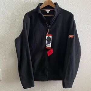 NWT Orvis Men’s Full Zip Heavyweight Fleece Jacket Medium / Large Black 1716801